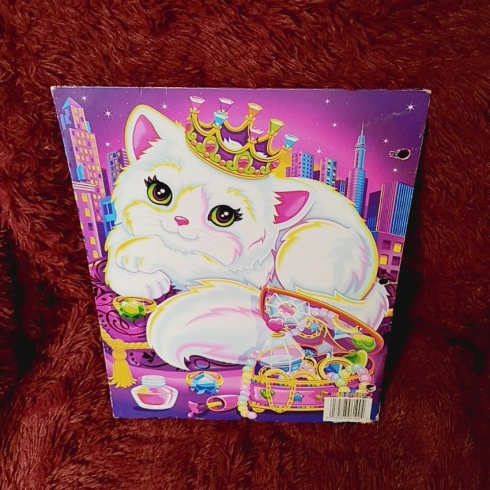 Vintage Lisa Frank Purrrscilla the White Cat Folder, 2002 Rare Collectible